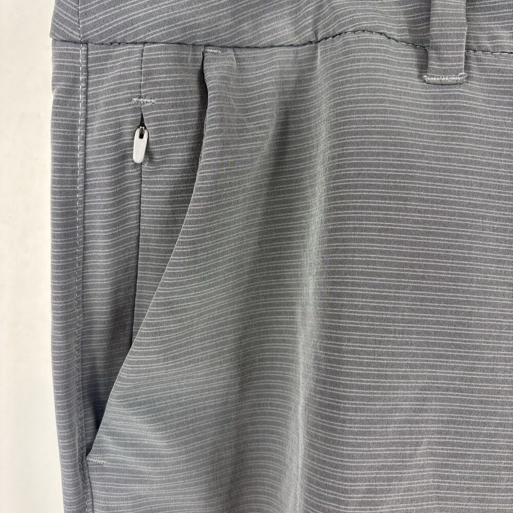 Hang Ten Men's Size 40 Grey Light Stripe Athletic Short‎ Flat Front - Picture 5 of 15